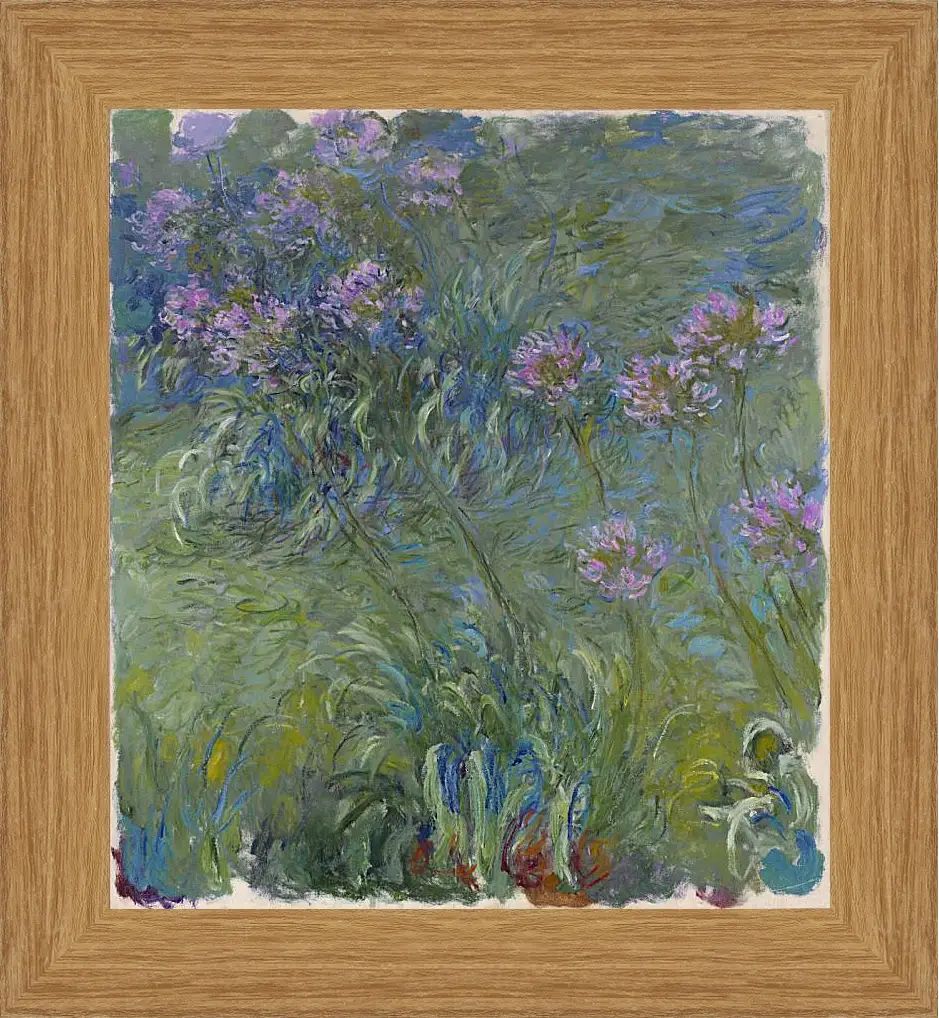 Картина в раме - Agapanthus, 1914-17. Клод Моне