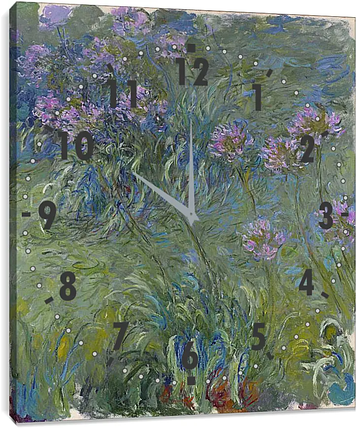 Часы картина - Agapanthus, 1914-17. Клод Моне