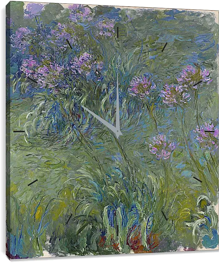 Часы картина - Agapanthus, 1914-17. Клод Моне