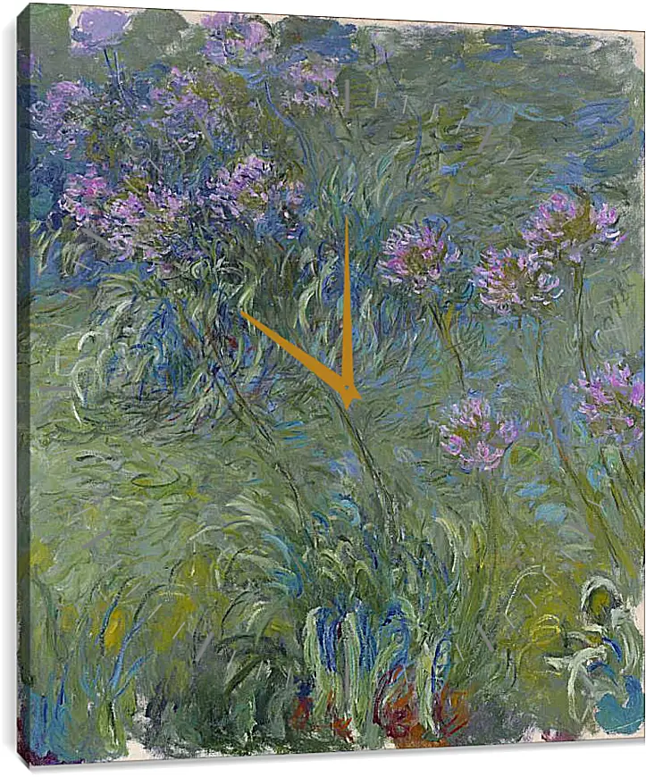 Часы картина - Agapanthus, 1914-17. Клод Моне