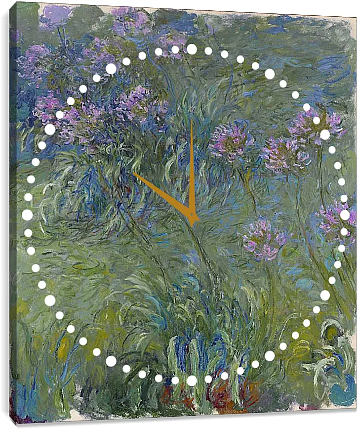 Часы картина - Agapanthus, 1914-17. Клод Моне