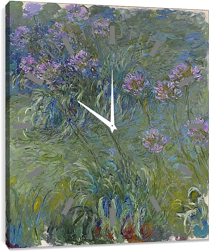 Часы картина - Agapanthus, 1914-17. Клод Моне