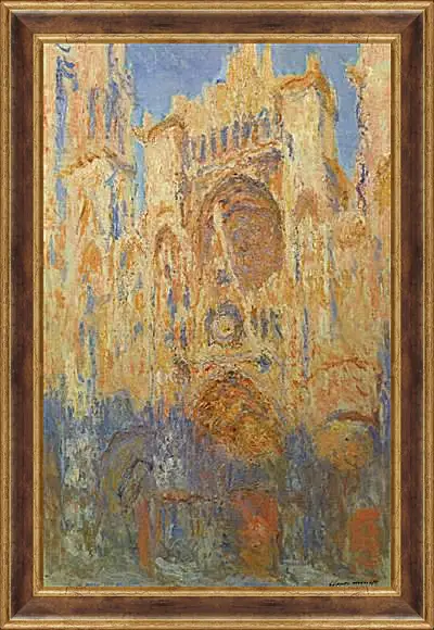 Картина в раме - Руанский собор. Клод Моне