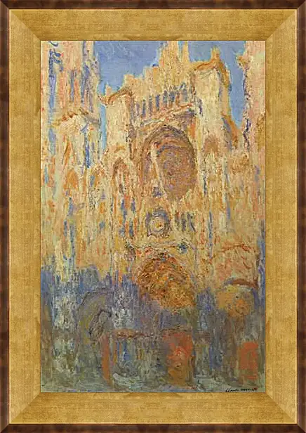 Картина в раме - Руанский собор. Клод Моне