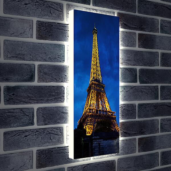 Лайтбокс световая панель - Эйфелева башня в подсветке