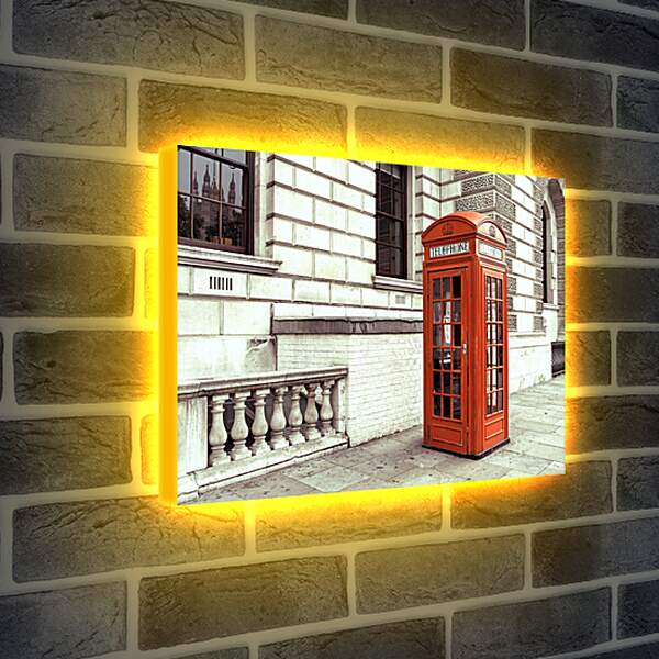 Лайтбокс световая панель - Телефонная будка