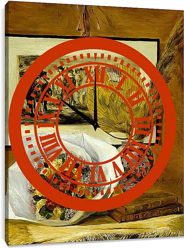 Часы картина - Французскя живопись. Пьер Огюст Ренуар