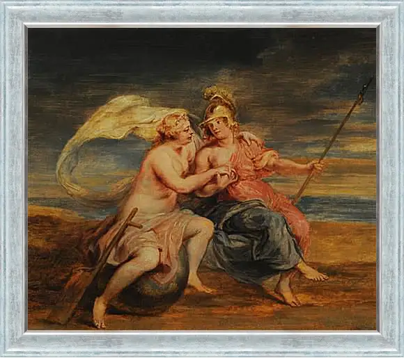 Картина в раме - Allegory of Fortune and Virtue. Питер Пауль Рубенс