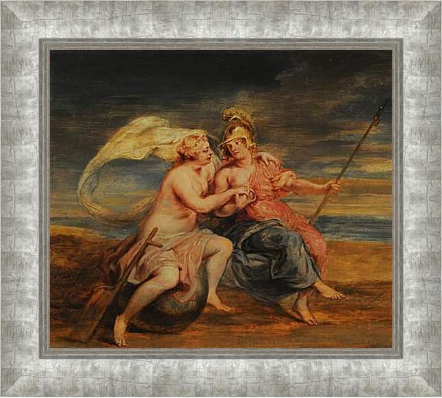 Картина в раме - Allegory of Fortune and Virtue. Питер Пауль Рубенс