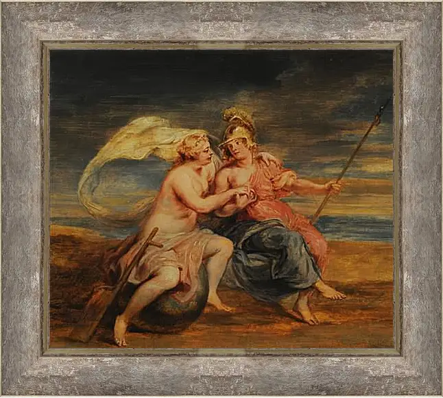 Картина в раме - Allegory of Fortune and Virtue. Питер Пауль Рубенс