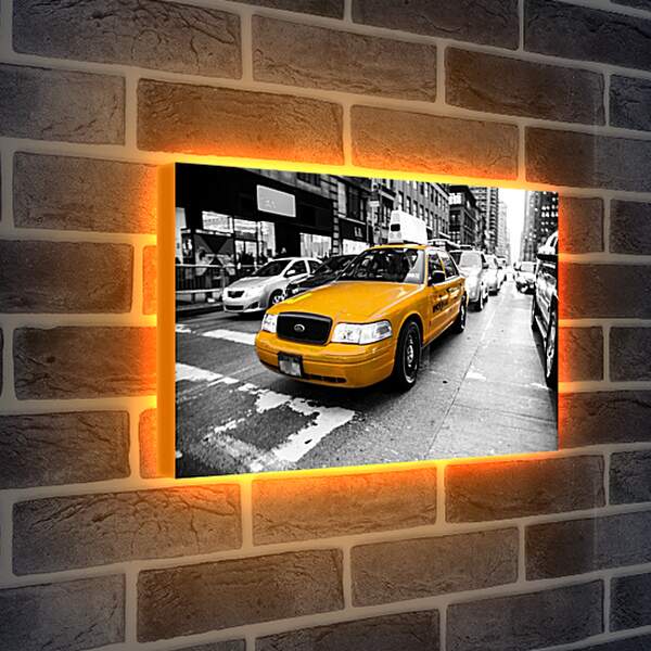 Лайтбокс световая панель - Такси. Нью-Йорк.