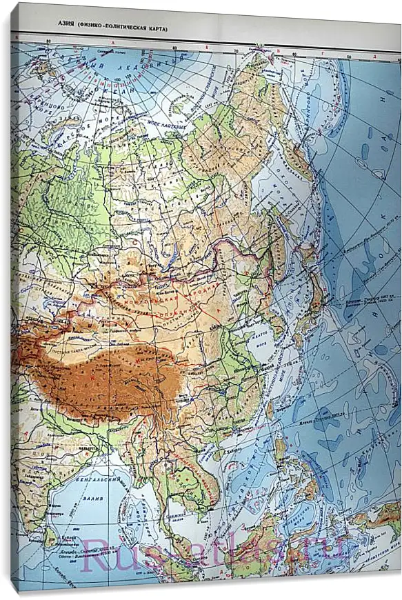 Постер и плакат - Карта Азии