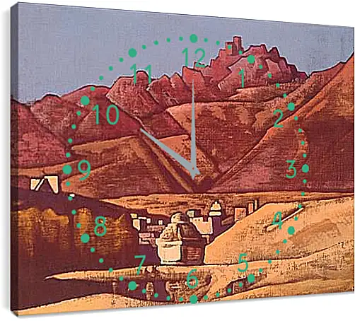 Часы картина - Лех. Рерих Николай