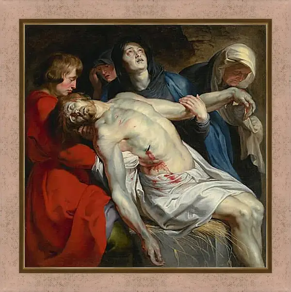 Картина в раме - The Entombment. Питер Пауль Рубенс