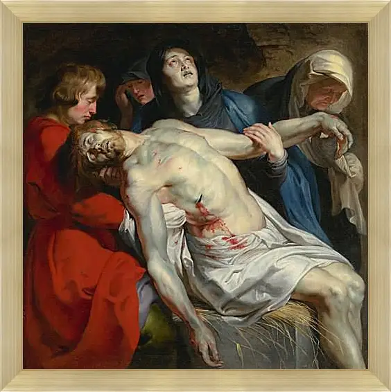 Картина в раме - The Entombment. Питер Пауль Рубенс