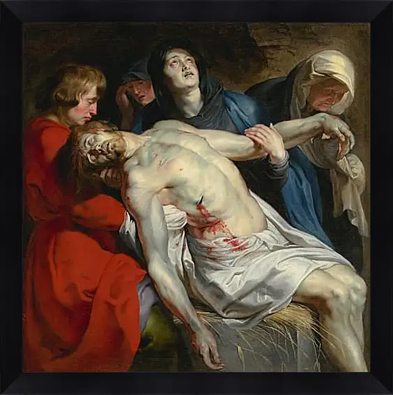 Картина в раме - The Entombment. Питер Пауль Рубенс