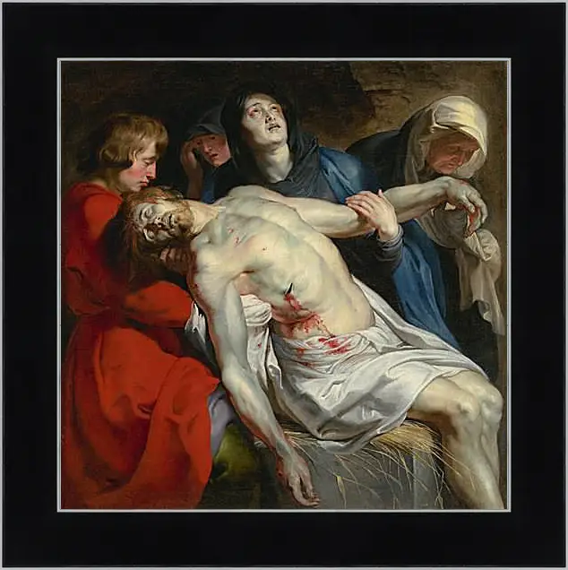 Картина в раме - The Entombment. Питер Пауль Рубенс