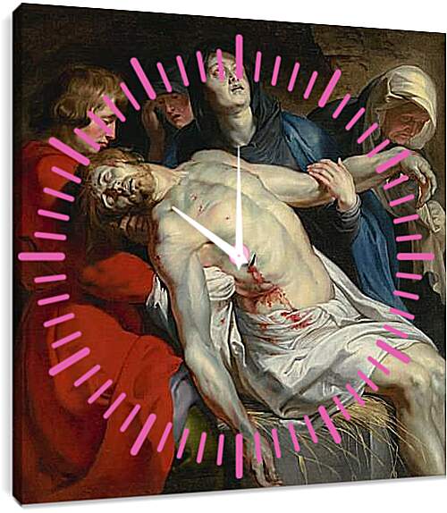 Часы картина - The Entombment. Питер Пауль Рубенс