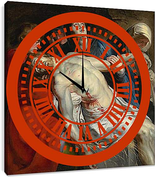 Часы картина - The Entombment. Питер Пауль Рубенс