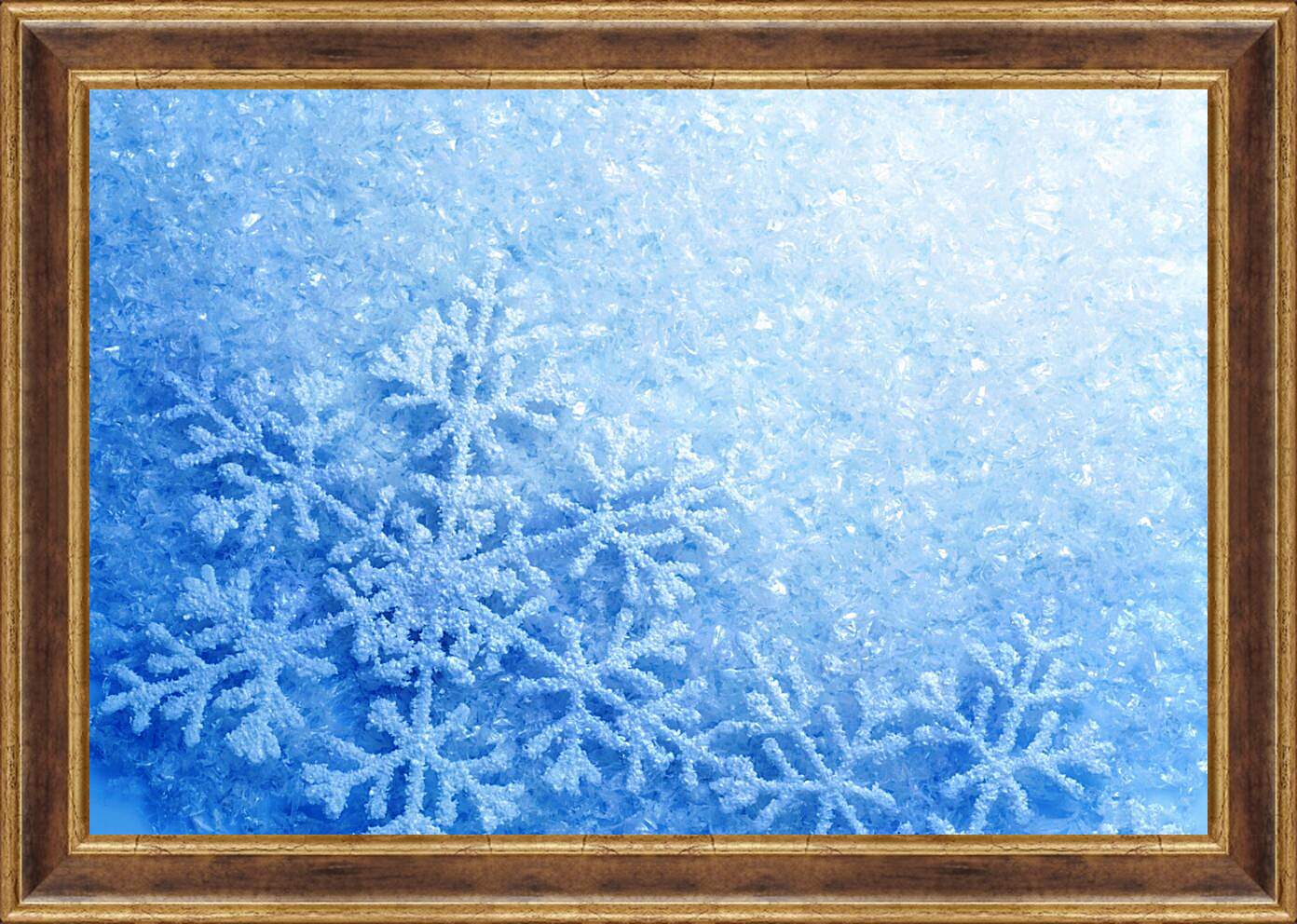 Картина в раме - Снег