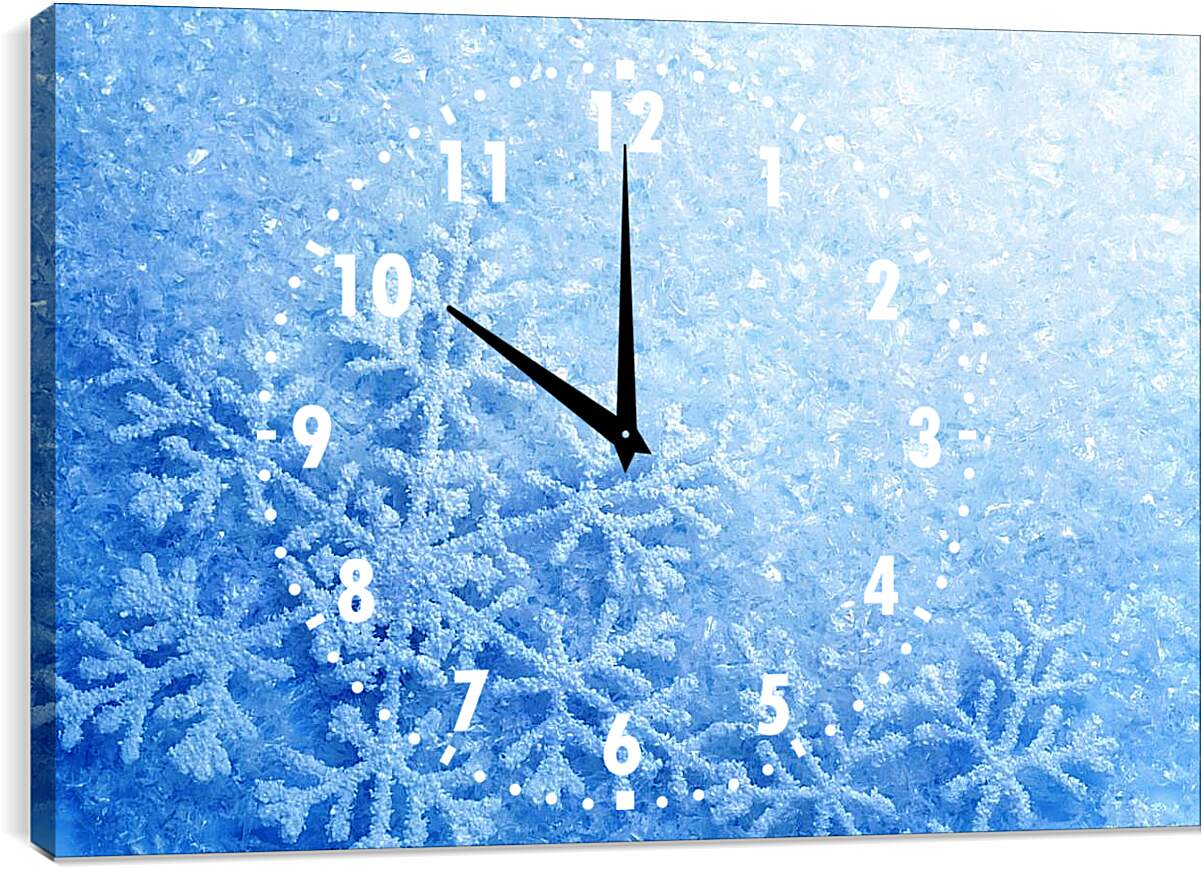 Часы картина - Снег
