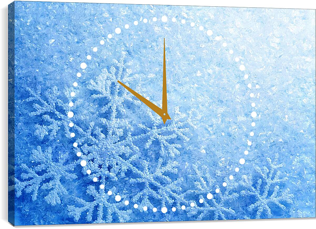 Часы картина - Снег