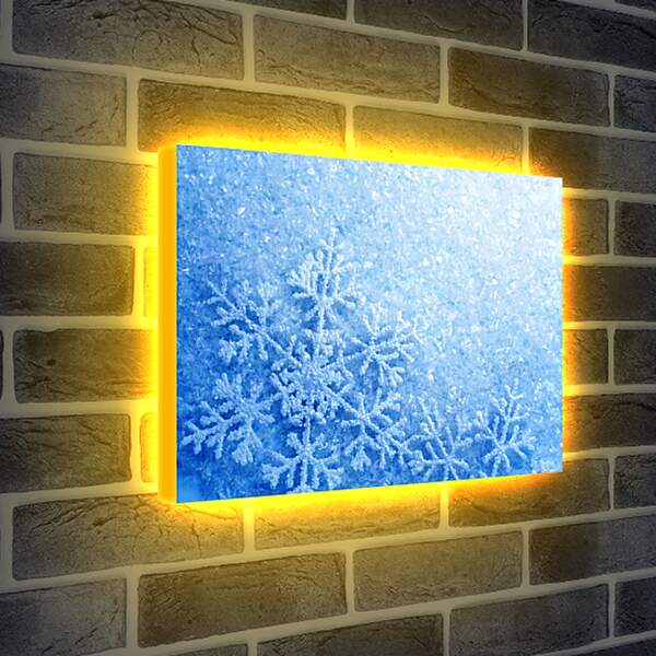 Лайтбокс световая панель - Снег