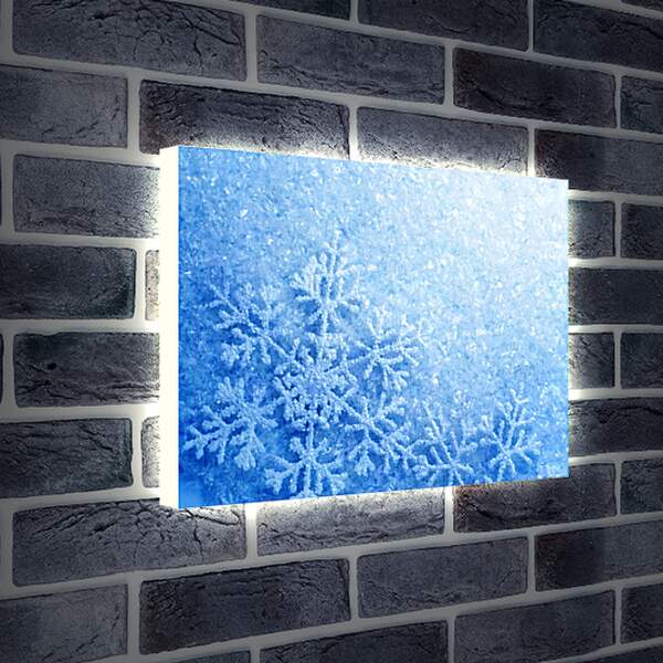 Лайтбокс световая панель - Снег