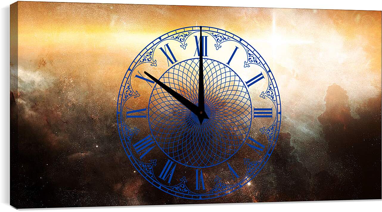 Часы картина - Звёздное скопление