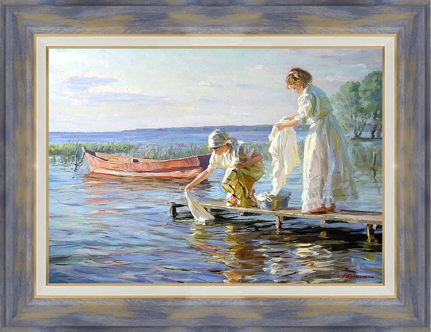 Картина в раме - Стирка