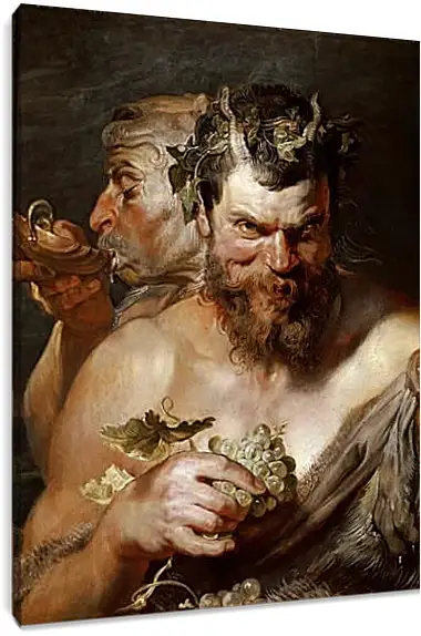 Постер и плакат - Two Satyrs. Питер Пауль Рубенс