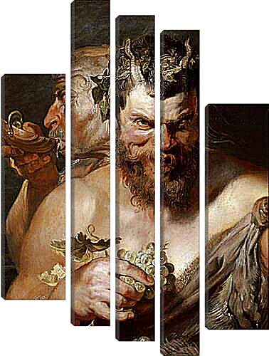 Модульная картина - Two Satyrs. Питер Пауль Рубенс