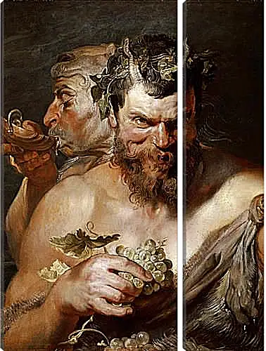 Модульная картина - Two Satyrs. Питер Пауль Рубенс