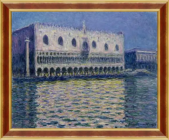 Картина в раме - Palazzo Ducale. Клод Моне