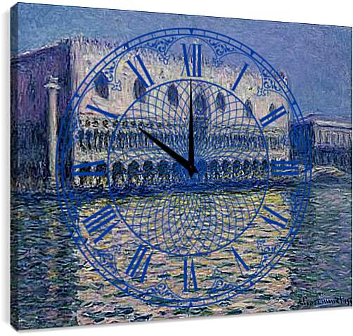 Часы картина - Palazzo Ducale. Клод Моне