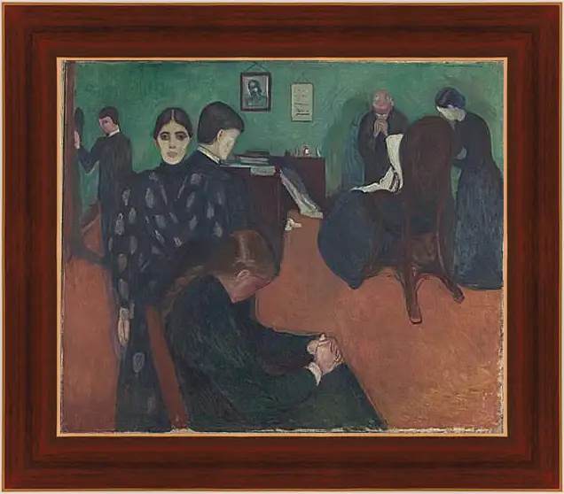 Картина в раме - A Portrait of Grief. Эдвард Мунк
