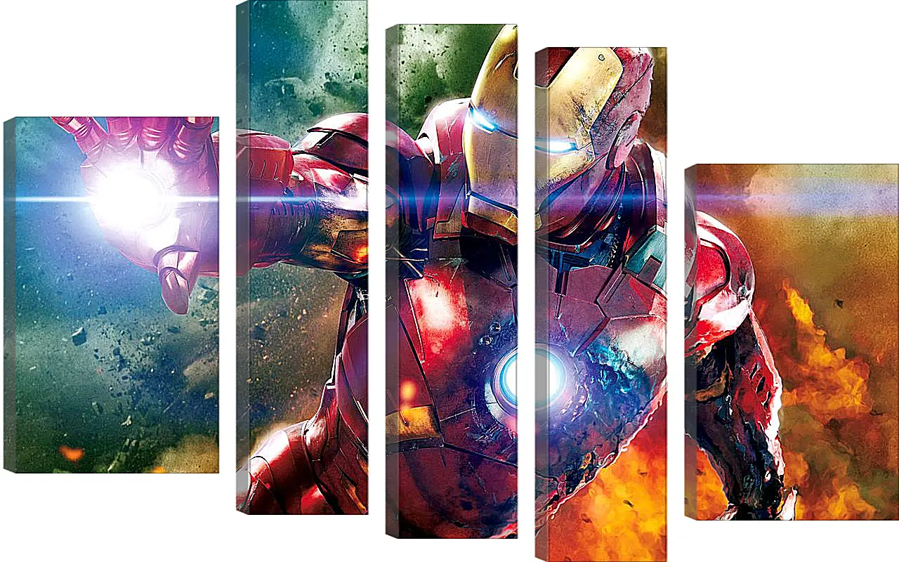 Модульная картина - Железный человек. Iron Man