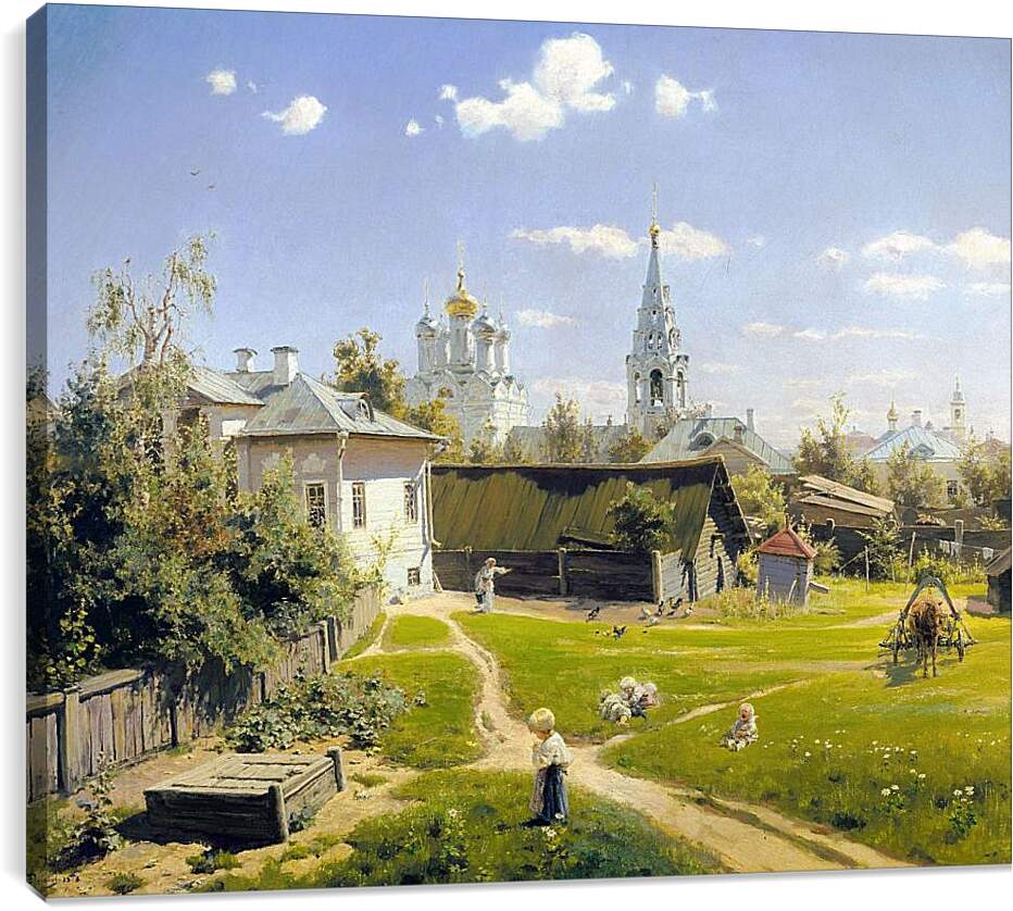 Постер и плакат - Московский дворик. Поленов Василий