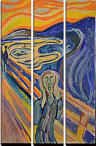 Модульная картина - the scream. Эдвард Мунк