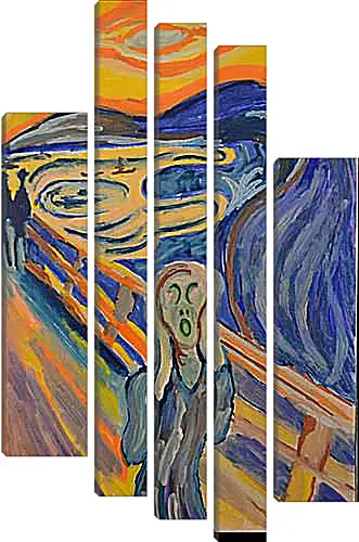 Модульная картина - the scream. Эдвард Мунк