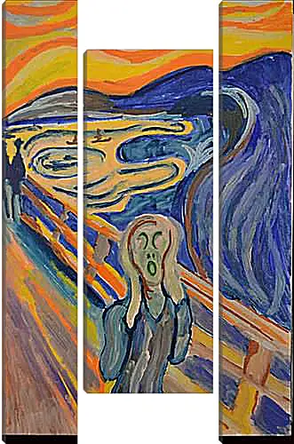 Модульная картина - the scream. Эдвард Мунк