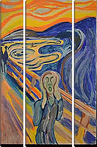 Модульная картина - the scream. Эдвард Мунк