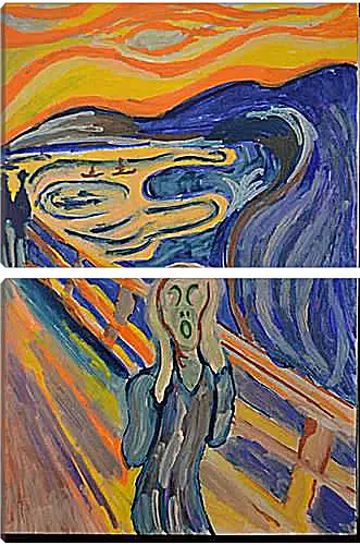 Модульная картина - the scream. Эдвард Мунк