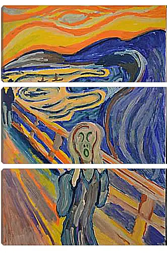 Модульная картина - the scream. Эдвард Мунк