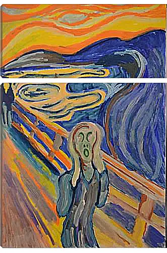 Модульная картина - the scream. Эдвард Мунк