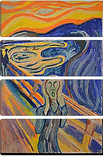 Модульная картина - the scream. Эдвард Мунк