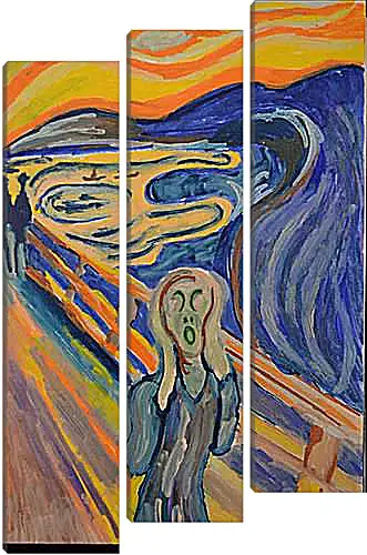 Модульная картина - the scream. Эдвард Мунк