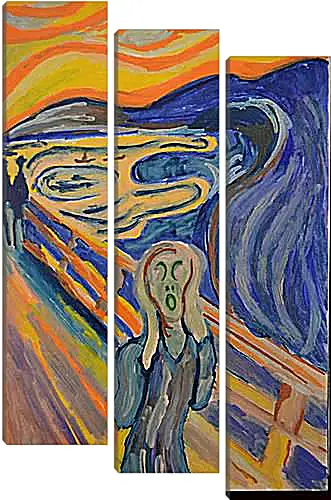 Модульная картина - the scream. Эдвард Мунк