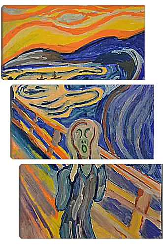 Модульная картина - the scream. Эдвард Мунк