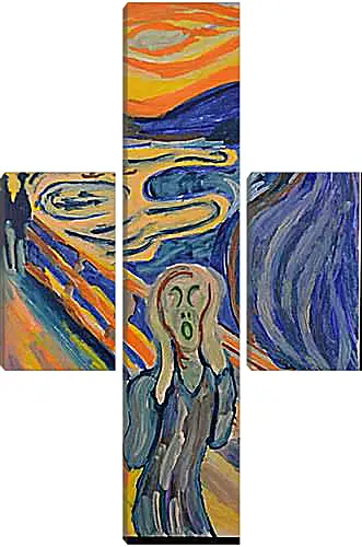 Модульная картина - the scream. Эдвард Мунк